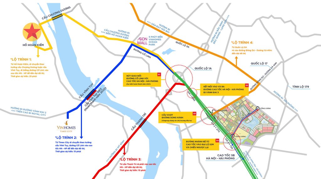 Vị trí vinhome ocean park